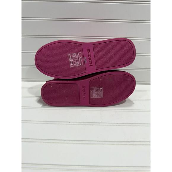 Juicy Couture Women's Size 7 Hot Pink Faux Fur Lined Winter Pull On Boots - Picture 5 of 10